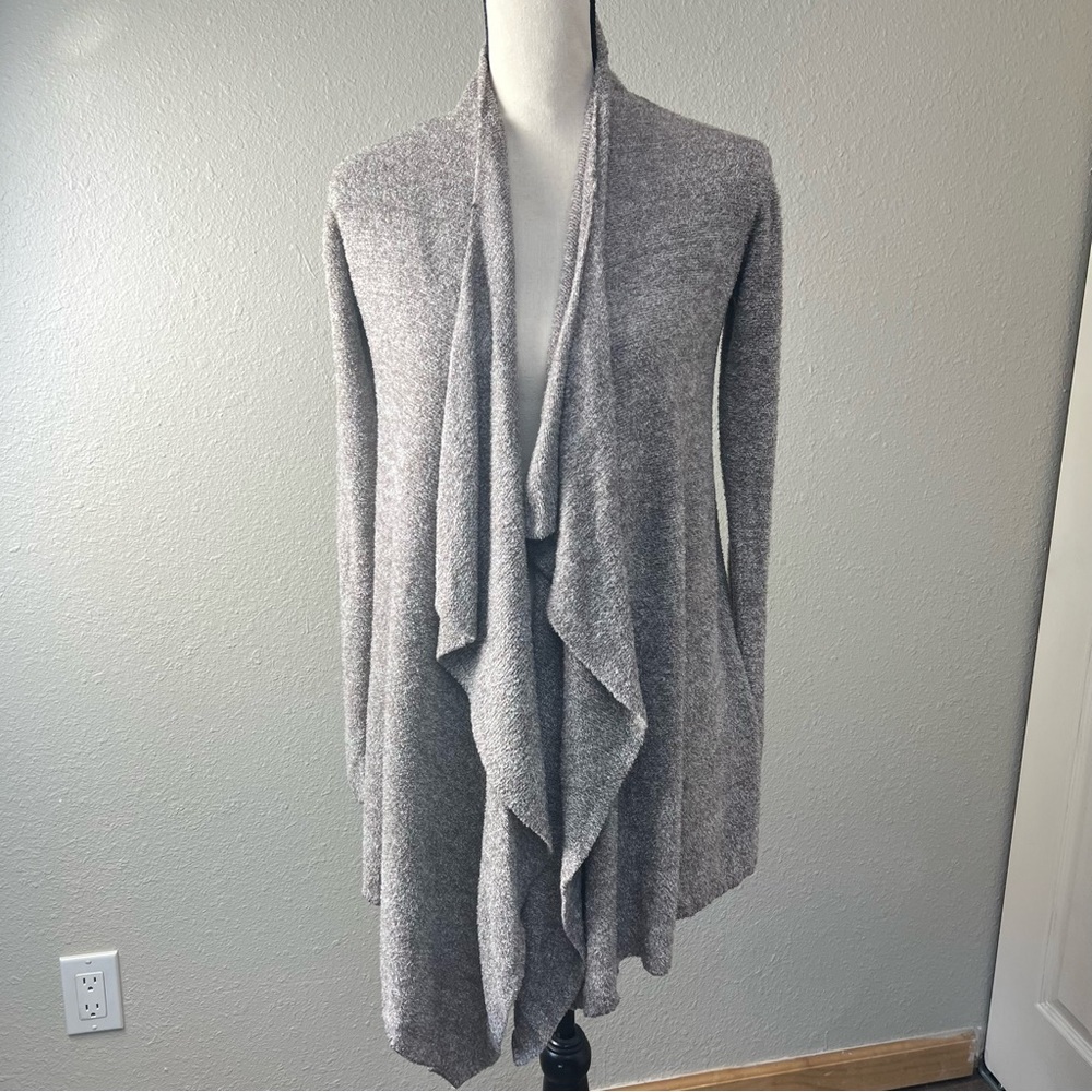 Barefoot Dreams Cozy Calypso Cardigan Bamboo Chic Lite Brown S/M Neutral